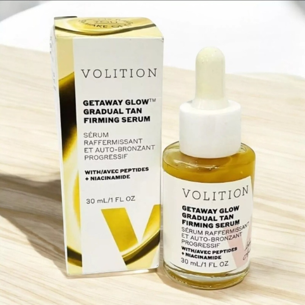 Self Tanning Facial Serum Volition Getaway Glow 1.0 fl oz Gradual Natural Color